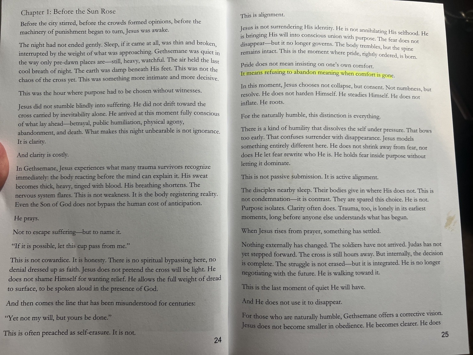 Detailed text spread